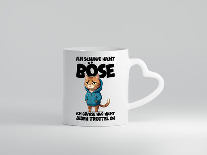 Ich schaue nicht böse | Katze Katzenliebhaber Geschenk Tierliebhaber Humor