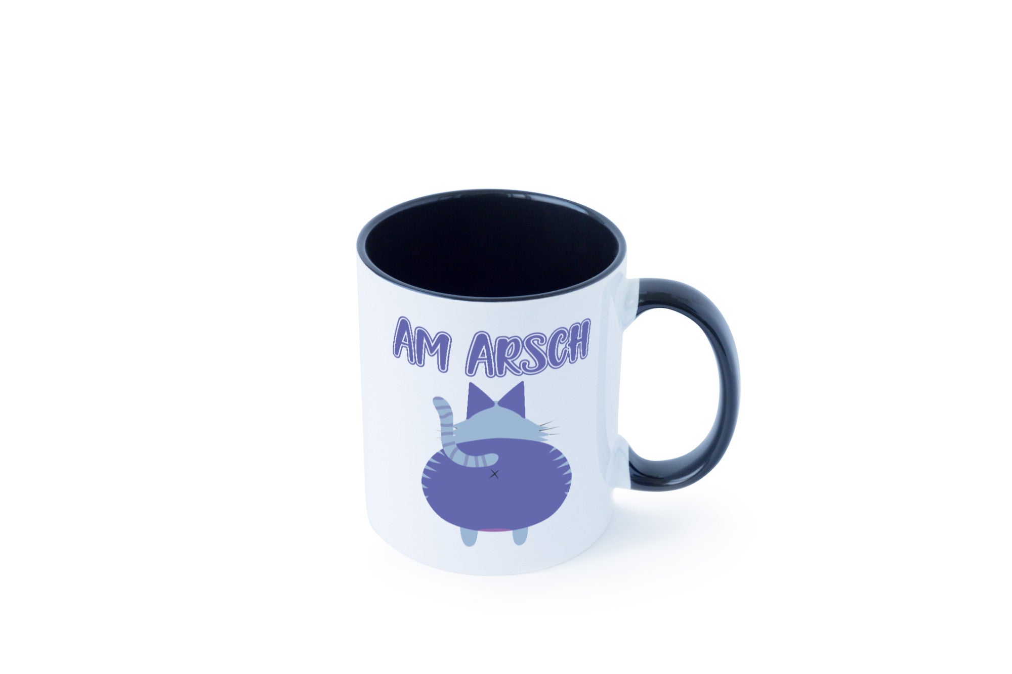 Am Arsch | Katzenmotiv Tasse Kollege Katzenbesitzer Geschenkidee Arbeit