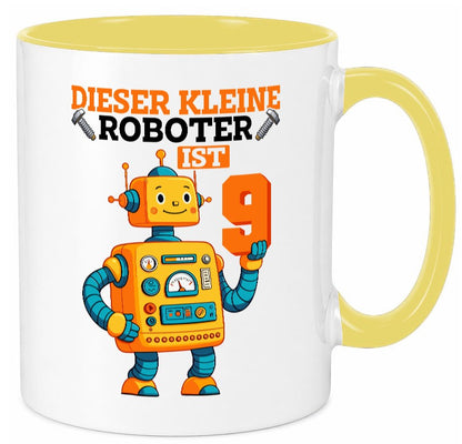 9. Geburtstag | 9 Jahre Roboter Junge lustig Geschenkidee Geschenk Tasse