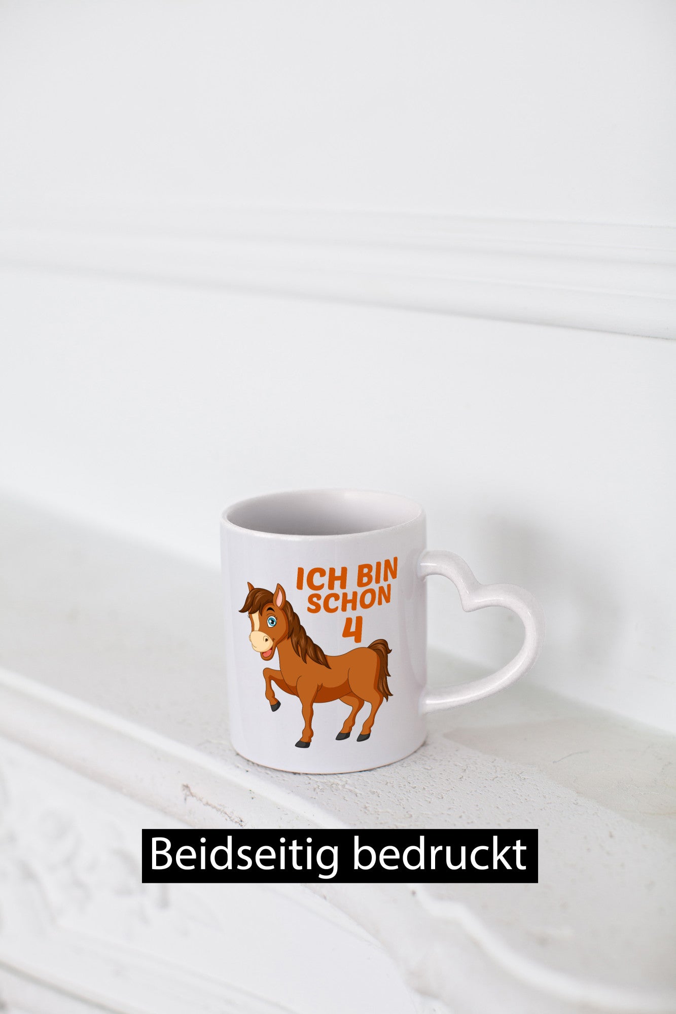 4. Geburtstag | Ich bin schon 4 Pferde Pony Geschenkidee Humor Tasse