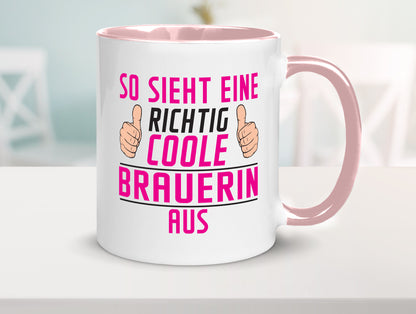 Richtig Coole Brauerin | Bier Brauerei Geschenk Humor Geschenkidee lustiger
