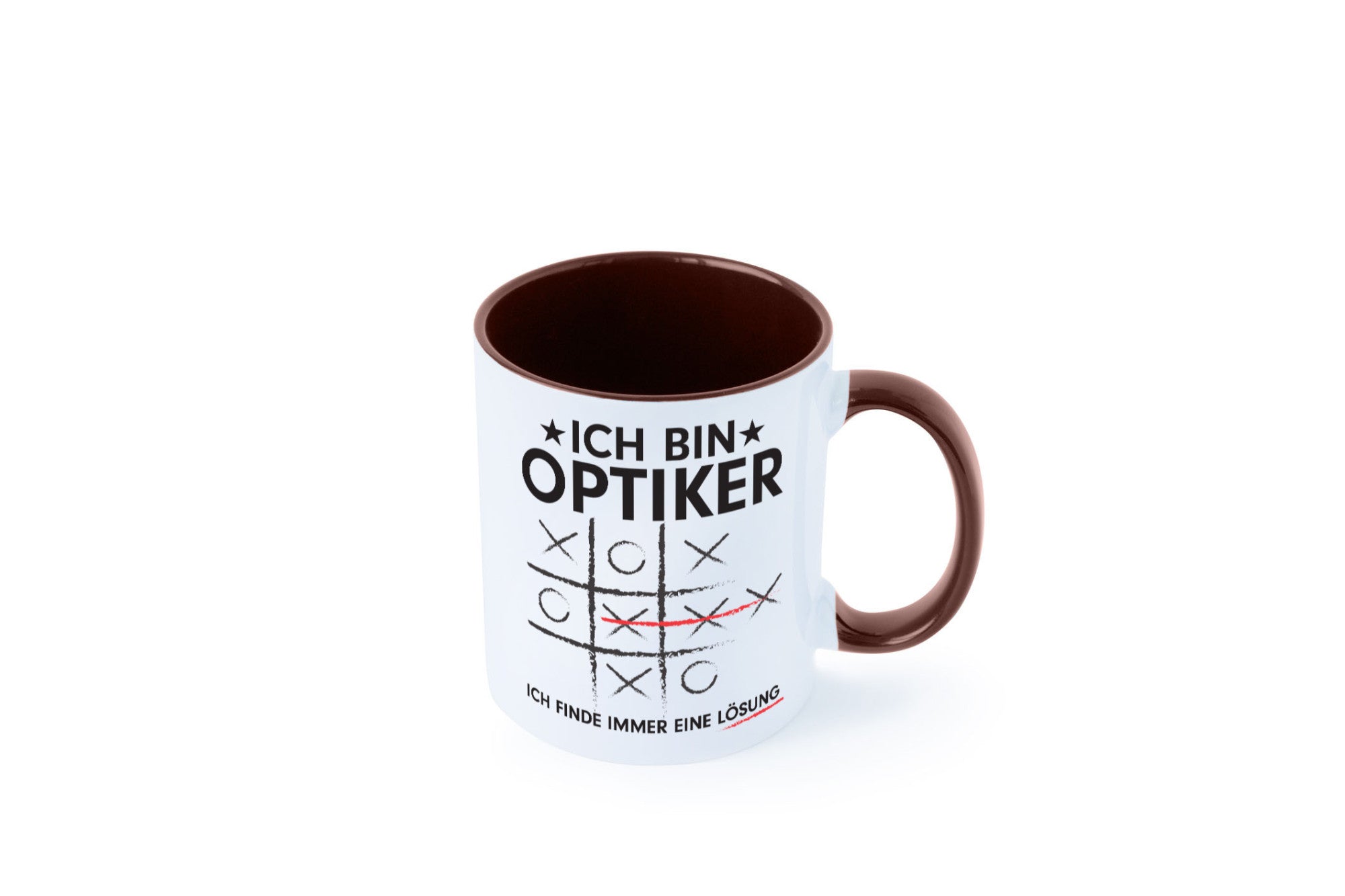 Löse Probleme: Optiker | Augenoptiker Geschenkidee Humor Tasse