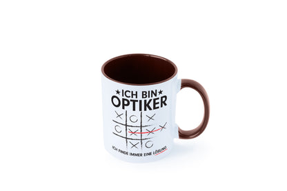 Löse Probleme: Optiker | Augenoptiker Geschenkidee Humor Tasse