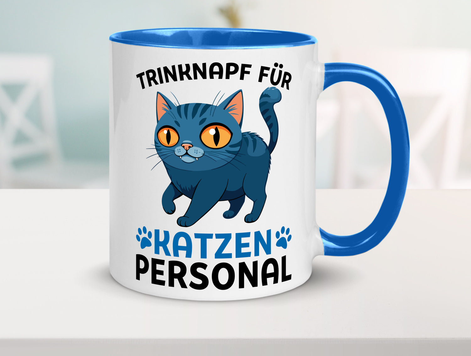 Katzen Personal | Katzenbesitzer Tasse Katze Humor vl2 Tierliebhaber