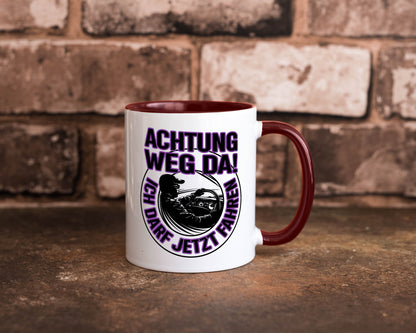 Achtung weg da ich darf jetzt Fahren | Führerschein lustig Humor Geschenkidee