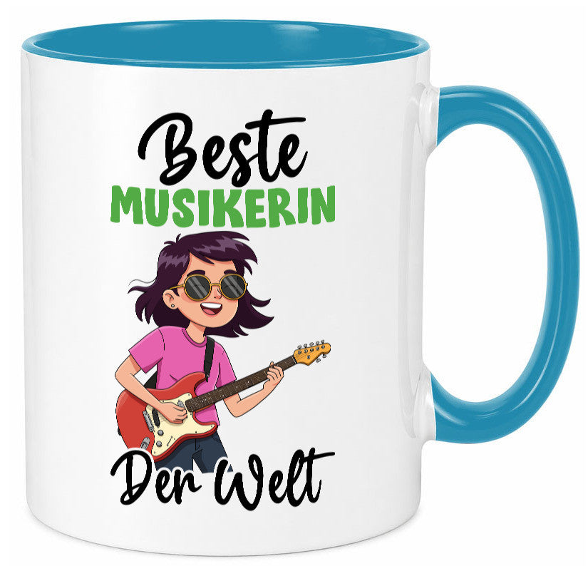 Beste Musikerin | Musik Musikantin v2 Geschenkidee Humor Tasse