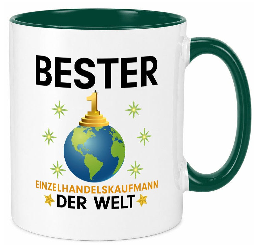 Welt Bester Einzelhandelskaufmann | Einzelhandel Humor Geschenkidee Tasse