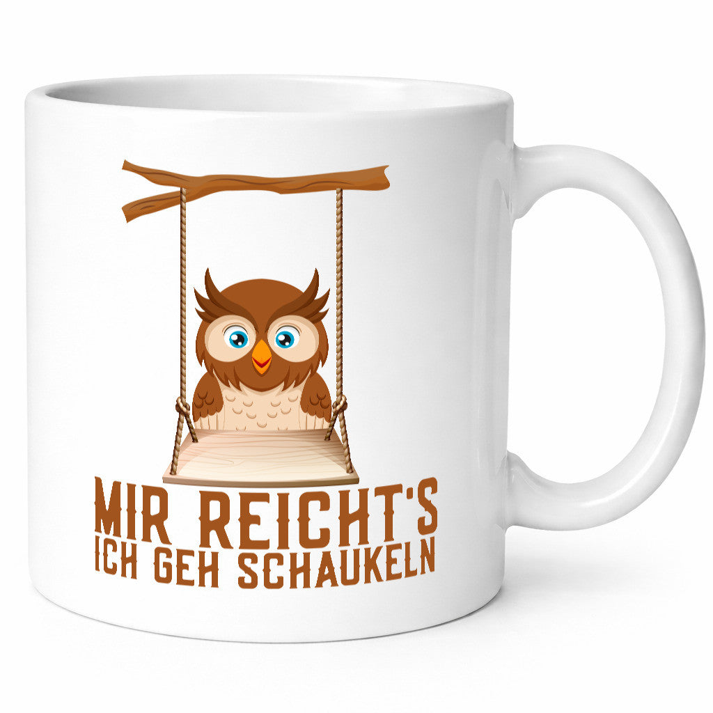 Mir reichts ich geh schaukeln | Eule Comic Arbeit Geschenkidee Kollegen Büro