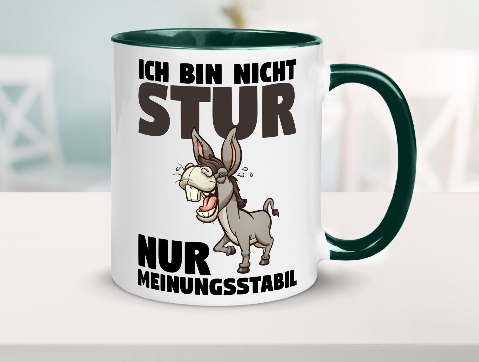 Sturer Esel | Sturkopf Tasse Dickkopf Spruch Humor lustiger Geschenk