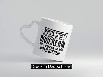 Neuste Studien: Druckerin | Druckerei Print Medien lustig Humor Geschenkidee