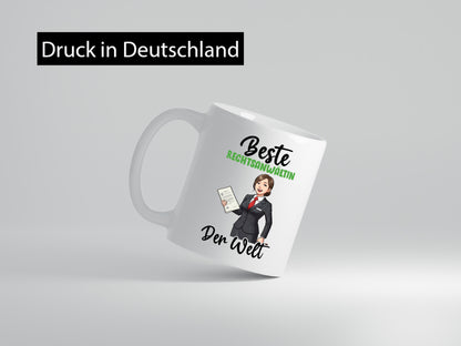 Beste Rechtsanwältin | Jurstin Anwältin Humor Geschenkidee Tasse