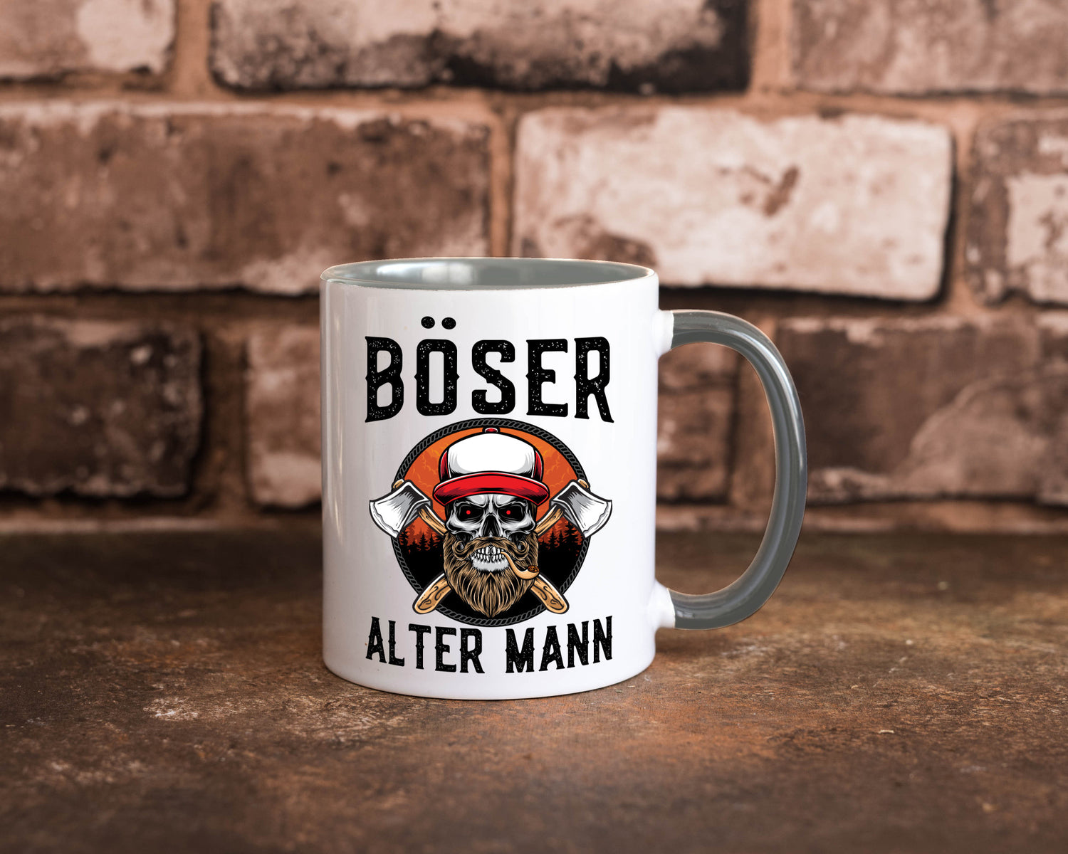 Böser alter Mann Humor Geschenkidee Tasse