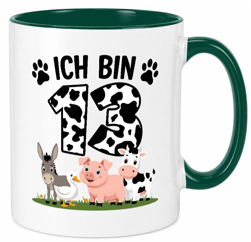 13 Geburtstag | Jahre Farmer Kind Humor Geschenkidee Tasse