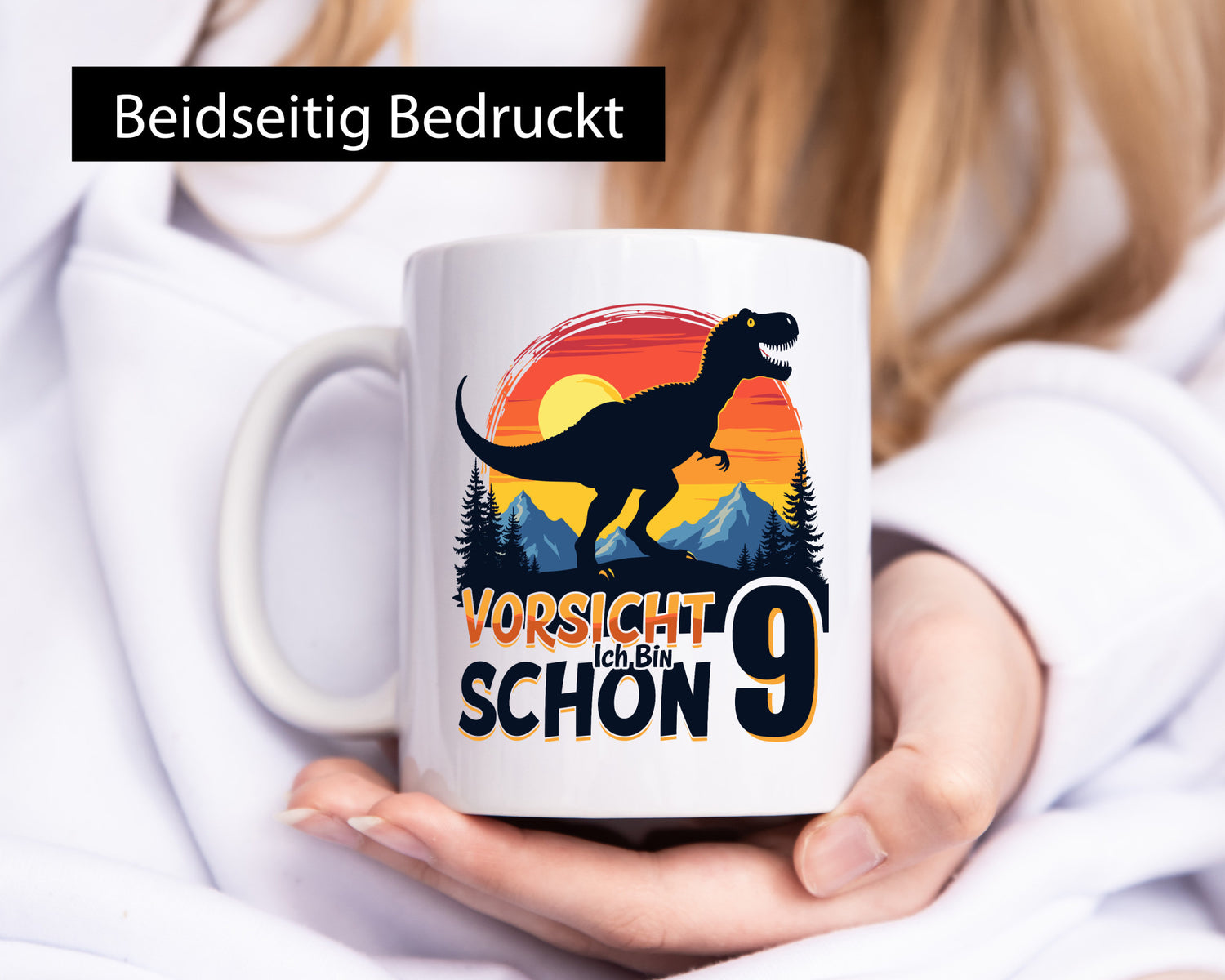 8. Geburtstag | 8 Jahre Dinosaurier v2 Geschenkidee Humor Tasse