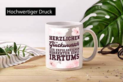 Scheidung Tasse | Herzlichen Glückwunsch Humor lustiger Spruch Geschenk
