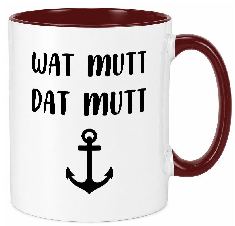 Wat Mutti | Dat Anker Muttertag lustig Familie Geschenkidee Geschenk Tasse