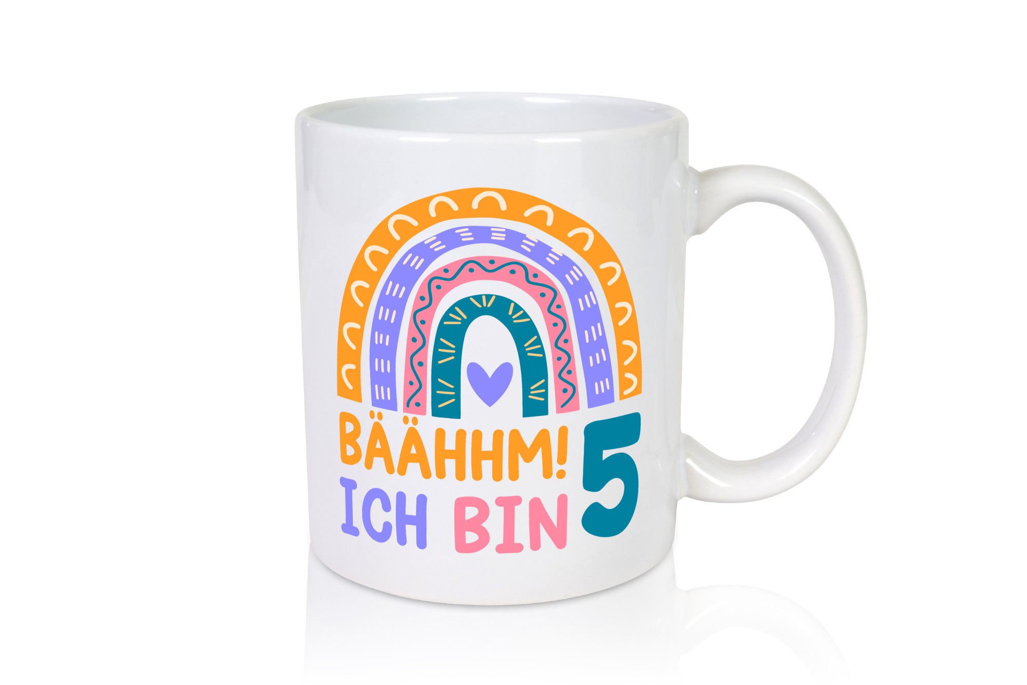 5. Geburtstag | 5 Jahre Regenbogen Bääm Mädchen Geschenkidee Humor Tasse