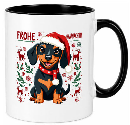 Frohe Waunachten | Ugly Christmas Weihnachtshund v2 Humor Tierliebhaber