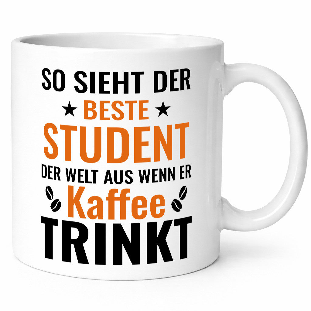 Kaffee trinkt: Student | Universität Uni Studium Humor Geschenkidee Tasse