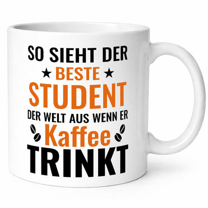 Kaffee trinkt: Student | Universität Uni Studium Humor Geschenkidee Tasse