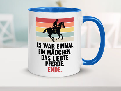 Es war einmal ein Mädchen das Liebte Pferde | lustig Humor Geschenkidee Tasse