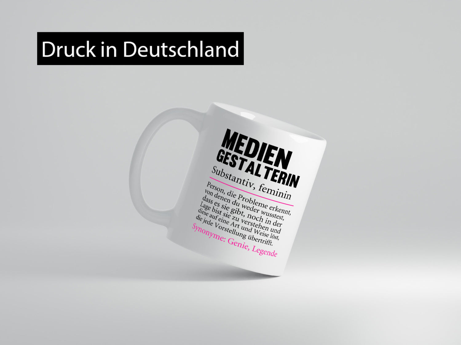 Mediengestalterin | Spruch Beruf Medien Humor Geschenkidee Arbeit Kollegen Büro