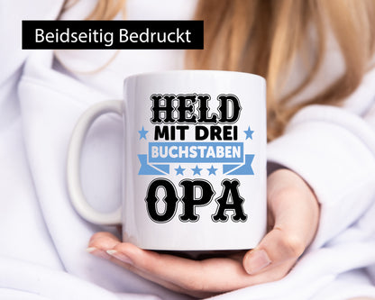 Held, drei Buchstaben, Opa | Held Sterne Auszeichnung lustiger Spruch Geschenk