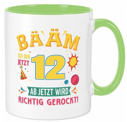 12. Geburtstag | 12 Jahre ab jetzt wird richtig gerockt Geschenk Geschenkidee Tasse