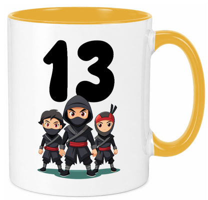 13. Geburtstag | 13 Jahre Ninja Geschenk Geschenkidee lustiger Spruch Tasse