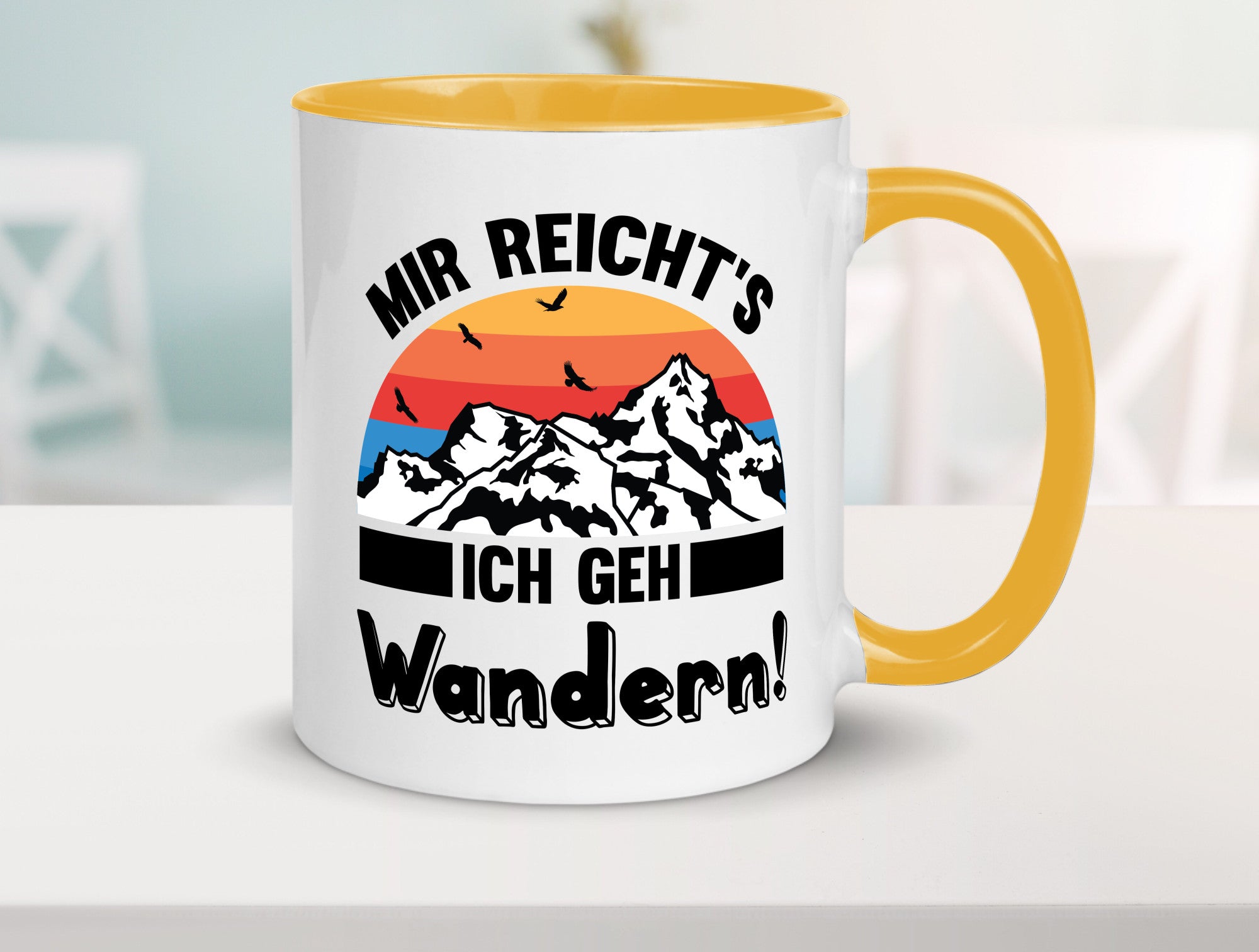 Mir reichts ich geh Wandern | Berge Laufen Natur Humor Geschenkidee Tasse