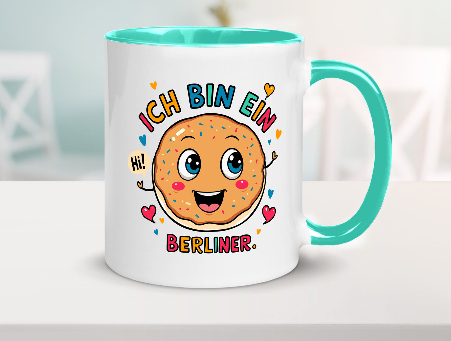 Ich bin ein Berliner | Krapfen Pfannkuchen Humor Geschenkidee Tasse