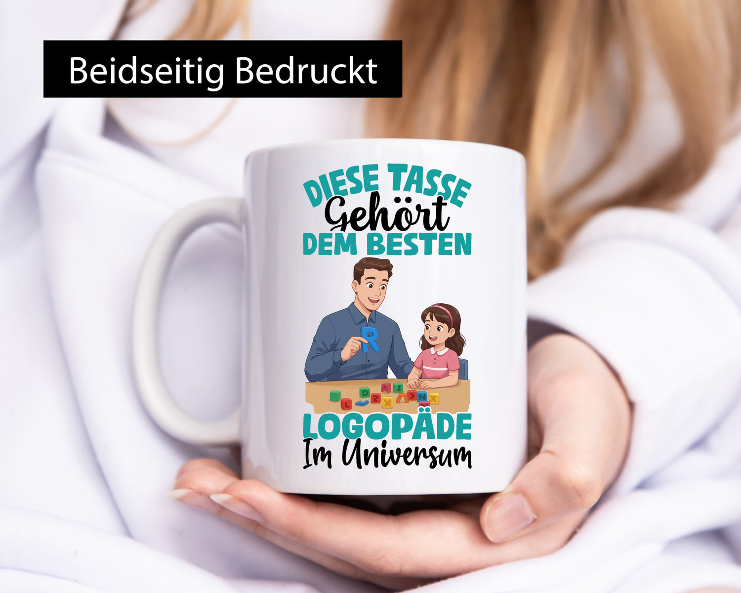 Im Universum: Logopäde | Sprachtherapie lustig Humor Geschenkidee Geschenk Tasse