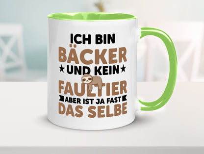 Ich bin kein Faultier: Bäcker | Bäckerei Backen Konditor Humor Tierliebhaber