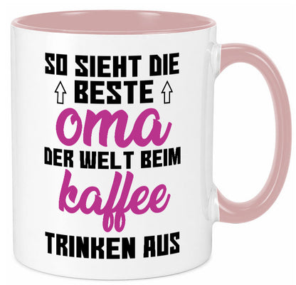 Beste Oma der Welt | Großmutter Tasse lustiger Spruch Geschenk Familie