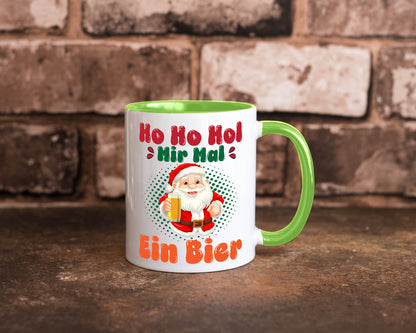 Ho mir mal ein Bier | Ugly Christmas Trinken v2 Geschenkidee Humor Tasse