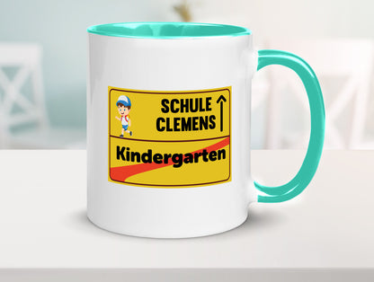 Bye Kindergarten | Schule Clemens Geschenkidee Humor Tasse