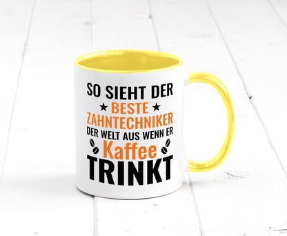 Kaffee trinkt: Zahntechniker | Zahnmedizin Geschenk Humor Geschenkidee lustiger