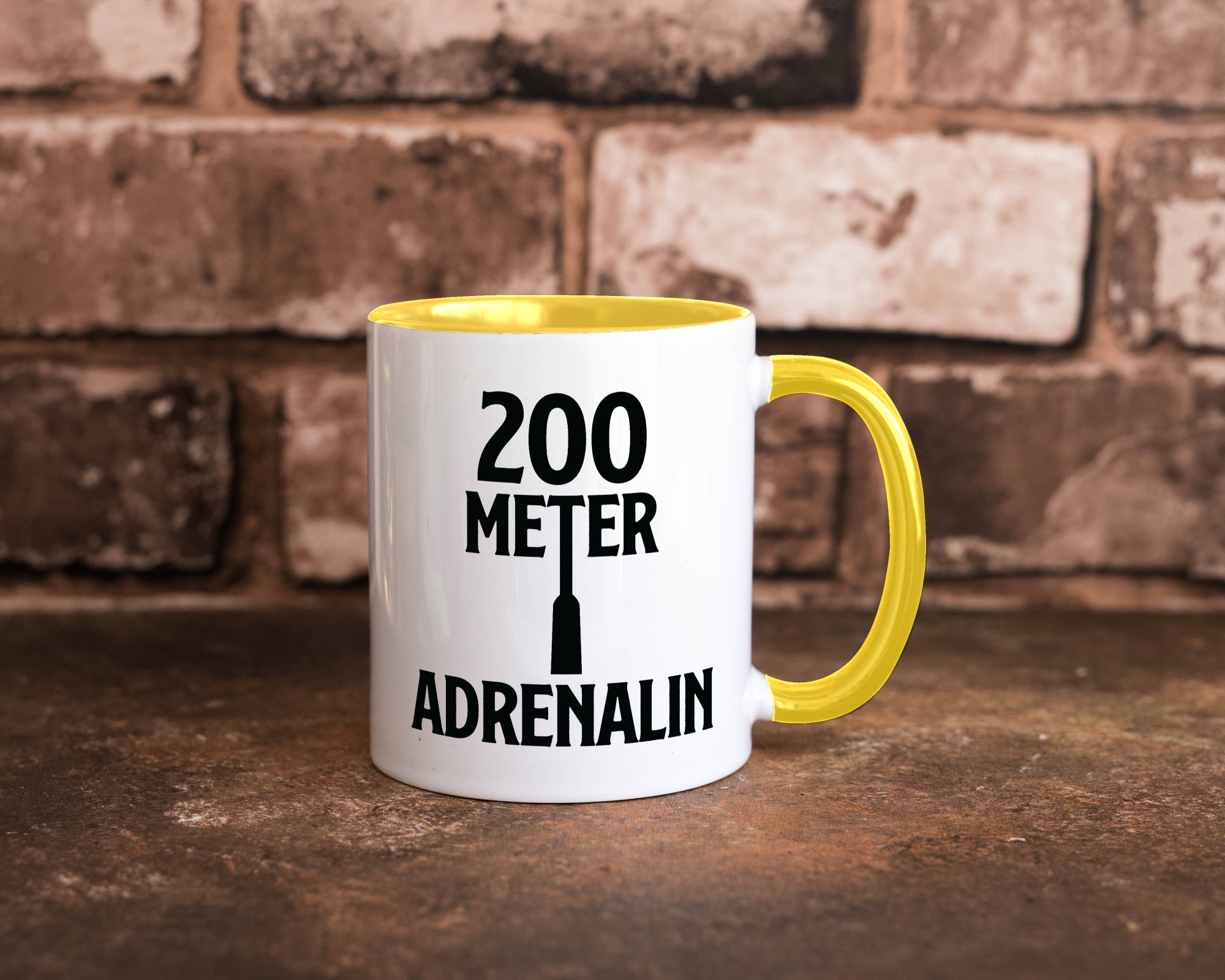 200 Meter Adrenalin v2 lustig Humor Geschenkidee Geschenk Tasse
