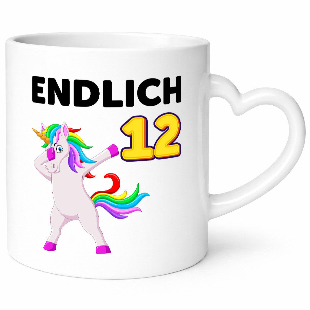 12. Geburtstag | endlich 12 Jahre Einhorn Mädchen lustig Geschenkidee Geschenk