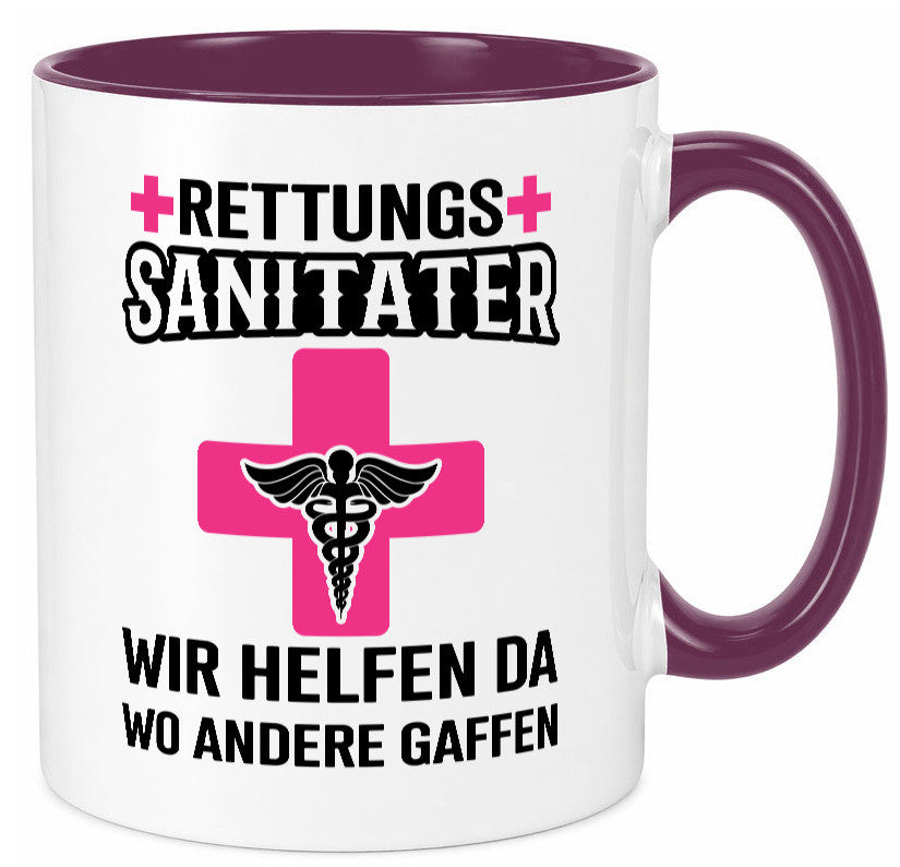 Rettungssanitäter | wir helfen wo andere Gaffen Geschenk Humor Geschenkidee Tasse