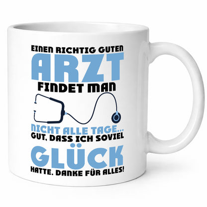 Richtig guter Arzt | Dankeschön Doktor Stethoskop Humor Geschenkidee Tasse