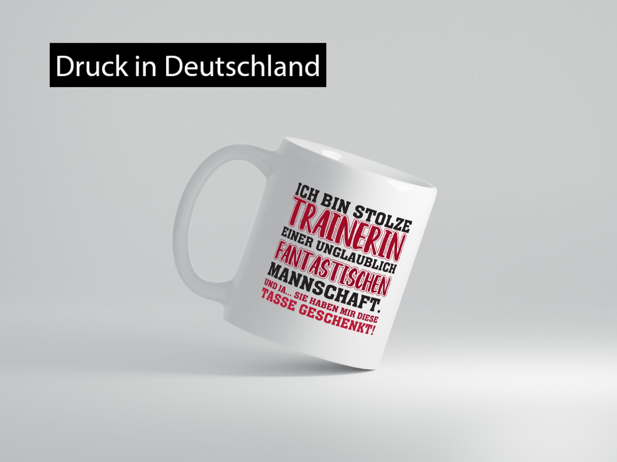 Stolze Trainerin | Sporttrainerin Tasse Mannschaft lustiger Spruch Geschenk