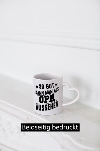Als Opa gut aussehen | Sterne Humor Familie Geschenkidee Tasse