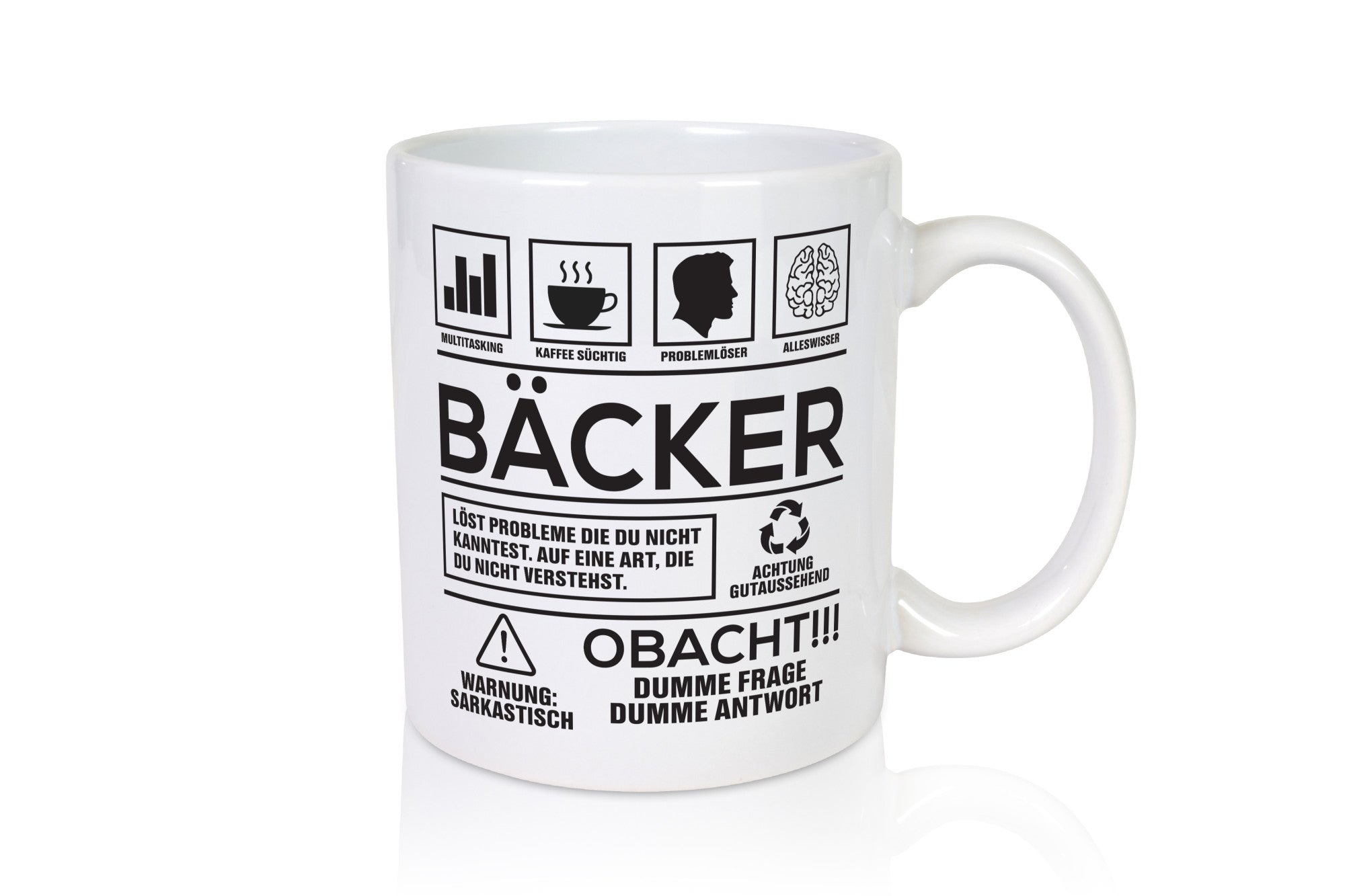 Achtung Probleme Bäcker | Bäckerei Backen Konditor Geschenk Humor Geschenkidee