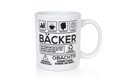 Achtung Probleme Bäcker | Bäckerei Backen Konditor Geschenk Humor Geschenkidee