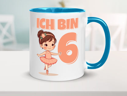6 Geburtstag | Jahre Ballerina Mädchen Ballet lustig Geschenkidee Geschenk Tasse