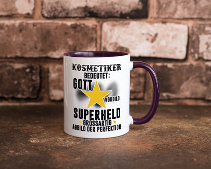 Bedeutung von Kosmetiker | Kosmetik Stylist Visagist Geschenkidee Humor Tasse