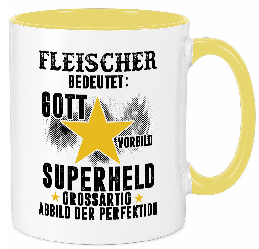 Bedeutung von Fleischer | Schlachterei lustig Humor Geschenkidee Geschenk Tasse