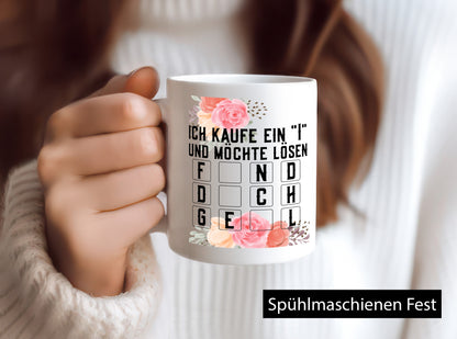 Ich kaufe ein i | Glücksrad Rätsel Flirten attraktiv lustiger Spruch Geschenk