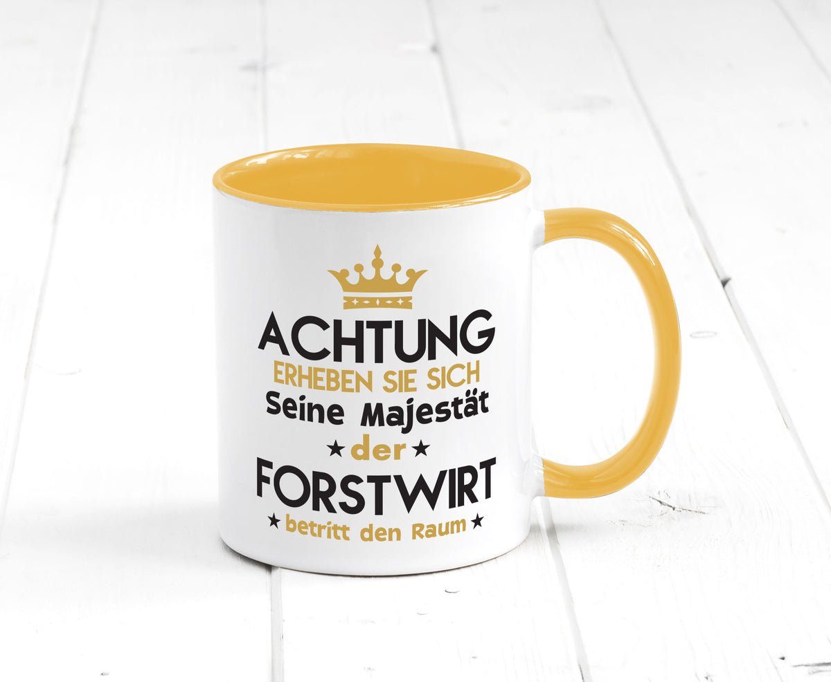 Seine Majestät Forstwirt | Waldarbeiter Humor Arbeit Kollegen Büro Geschenkidee Tasse